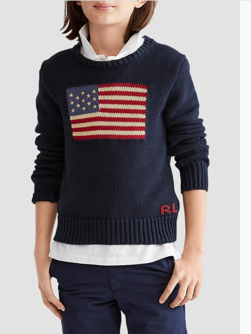 Polo Ralph Lauren Boys' American Flag Sweater
